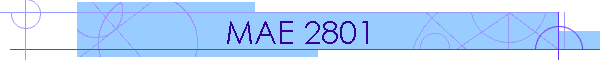MAE 2801